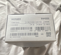Ray-Ban Wayfarer RW4006 Square Black Frame Polarized Green Glass 150mm