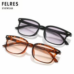 Unisex TR90 Square Tinted Bifocal Reading Glasses Lightweight Outdoor Sunglasses