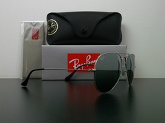 Ray-Ban RB3025 Aviator Classic Sunglasses Silver Mirrored G-15 58mm Never Worn