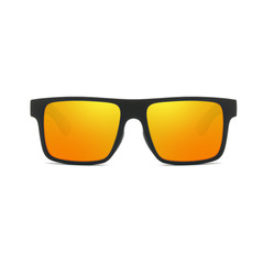 Square Polarized Wood Sunglasses Men Women Wooden Temple Outdoor Shade Glasses