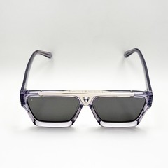 Louis Vuitton Z1502E Evidence Sunglasses Transparent Gray Black Lens 61-13-145