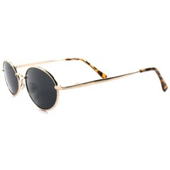 Classic Indie Retro Fashion Gold Mens Womens Hip Vintage Round Oval Sunglasses