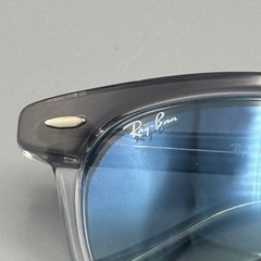 Ray-Ban Hawkeye Sunglasses RB 2298F 1355/3F Grey on Clear Blue Glass 54mm w/Case