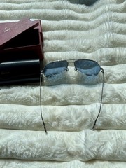 Cartier Sunglasses Aviator Pilot Grey Double C Décor Authentic