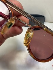 GIORGIO ARMANI Sunglasses Gold-Tone Brown Tortoiseshell Frame VTG SEE DETAILS