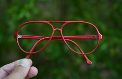 vintage Bolle DG Nylon RX Aviator Glasses Frame Burgundy Nylon Frame