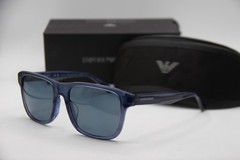 NEW EMPORIO ARMANI EA 4208F 6054/80 BLUE POLARIZED AUTHENTIC SUNGLASSES 57-18