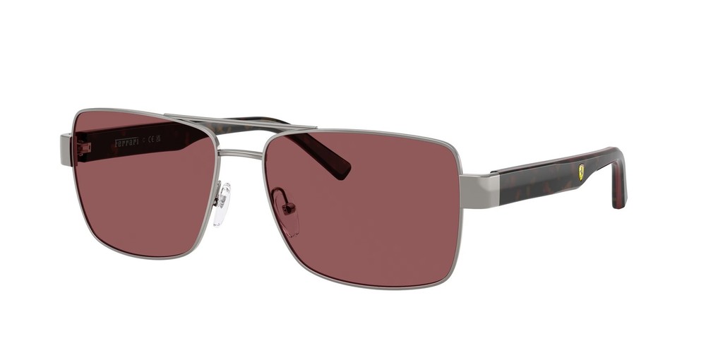FERRARI SCUDERIA FZ5005 104 1E Gunmetal Red Ferrari 59 mm Men’s Sunglasses