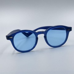 Brand new men blue sunglasses women handmade blue sunglasses Johnny Depp glasses