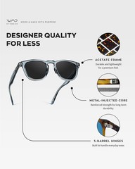 WearMe Pro WMP Eyewear – Men’s Polarized Sport & Golf Sunglasses Round Frame,…