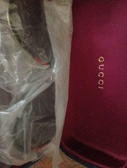 GUCCI GG0062S 003 57mm Aviator Green/Red Unisex Sunglasses with Light Grey Lens