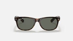 RayBan New Wayfarer Tortoise/Green Polarized 55 mm Sunglasses RB2132 902/58 55