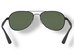 Ray Ban RB3549 006/71 Matte Black Green Sunglasses 58-16mm Authentic