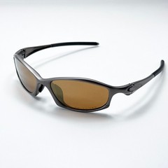 Oakley Hatchet X-Metal Sunglasses Gunmetal Frame Brown Lens Vintage Rare