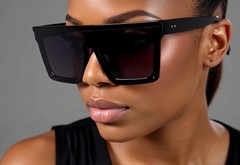 Men’s Women’s Sunglasses Black Mirror Lens Reflective New Style Designer Shades