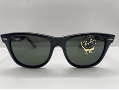 New Ray-Ban RB2140 Wayfarer Black Frame /G15 Green Unisex 54MM Sunglasses