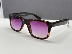 Eyewear Sunglasses Mens Womens Brown Purple Havana Square Full Rim
