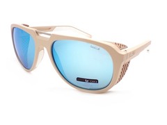 Bolle Cobalt Sunglasses Matte Beige with TNS Ice Mirrored Lenses 12530