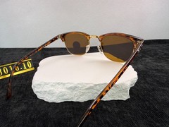 Ray-Ban RB3016 Clubmaster Tortoiseshell Frame Brown Lens Sunglasses