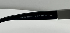 BURBERRY B4170 3001/87 57 17 140 3N GLOSS BLACK SUNGLASSES