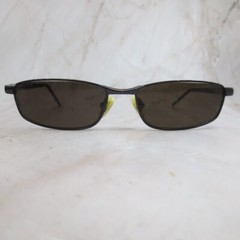 Nike Sunglasses Frame Unisex Adults Polished Black Metal Full Rim Rectangular