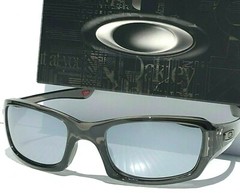 NEW Oakley FIVES Squared Grey Smoke POLARIZED Galaxy Chrome Mirror Sunglass 9238