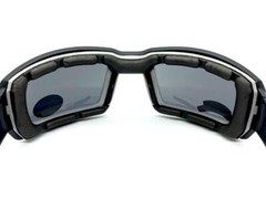 MOTORCYCLE BIKER Riding Padded Safety Protective SUN GLASSES GOGGLES Dark Lens