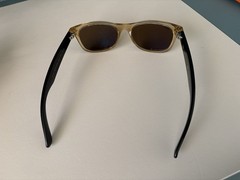 Ray-Ban New Wayfarer Bicolor Polarized Brown 55mm Sunglasses RB2132 945/57 55-18