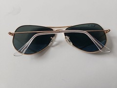 Ray-Ban Aviator Classic Gold /G-15 Green Polarized 58mm Sunglasses RB3025 001/58