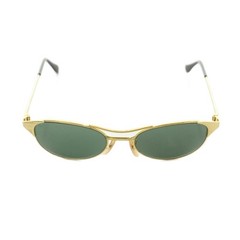 Ray Ban W1394 Gold Metal Frame Dark Green Lens Sunglasses Men 5.4in (13.8cm) Wid