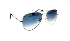 Ray Ban Aviator Gold 3025 003/3F Silver Gradient Sunglasses 55 mm New