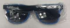 Facebook Black/Blue Unisex Unbranded Plastic Sunglasses Lot Of 20