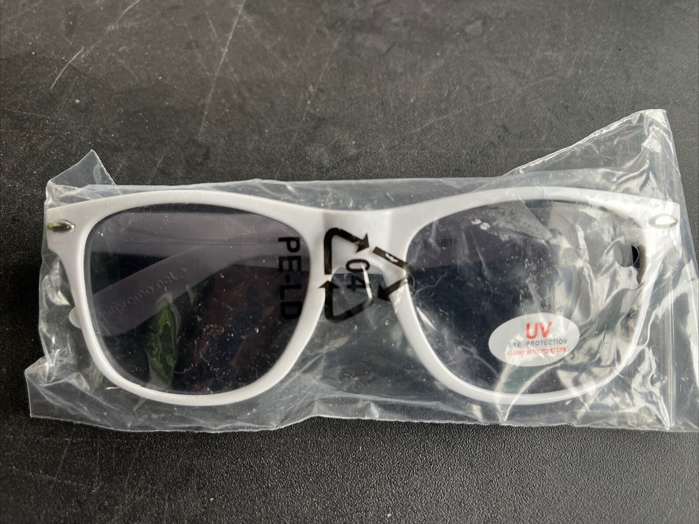 NAKED TURTLE Branded White Sunglasses
