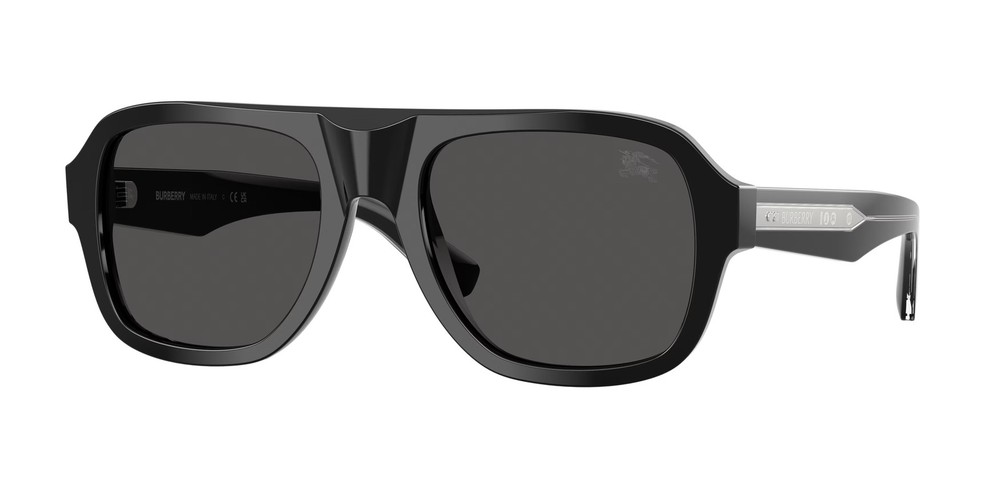 BURBERRY BE4478 420687 Black Dark Grey 55 mm Men’s Sunglasses