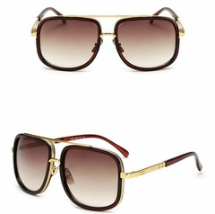 Men Sunglasses ONE Insta Famous Flat Top GAFAS Shades Fits All 2023 NEW