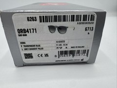 Ray-Ban Erika RB4171 Transparent Blue Frame/Grey Gradient Polarized Lenses