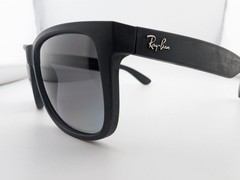 Ray-Ban Sunglasses, Polarized Lenses, Justin RB 4165 622/T3 3P Black, 54-16-145
