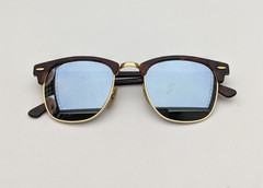 🕶️Ray-Ban CLUBMASTER RB3016 1145/30 Sunglasses 51/21 145 /EUC244🕶️