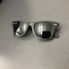 Ray-Ban RB2140 6065 Wayfarer Urban Camouflage 50-22 Matte Black Italy w/ Case