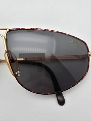 Carrera 5536 43 Gold Tortoise Frame Grey Lens Aviator Sunglasses Austria 61mm