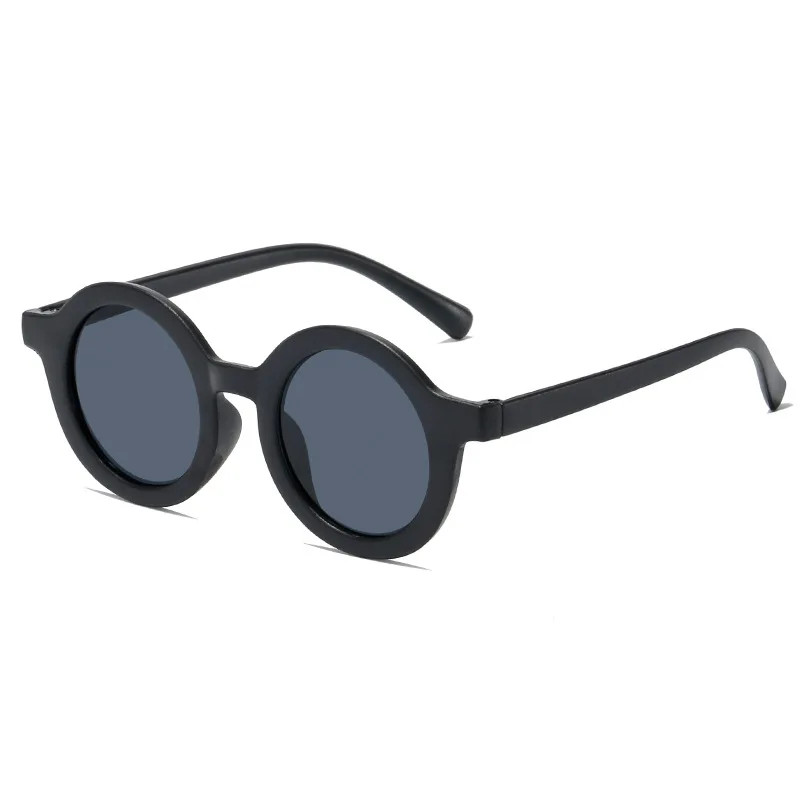 New Fashion round Frame Candy Colored Sunglasses for Baby Retro Solid Color Eye