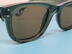 Ray-Ban Wayfarer Reverse Transparent Green. Unique Lens Combo.