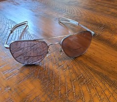 AMERICAN OPTICAL AO AVIATOR SUNGLASSES 5 1/2 USA 52-20/140mm Original Pilot