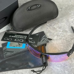 Oakley Flak Lightweight Sunglasses Prizm Blue Purple Lens Black Frame