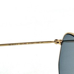 RAY-BAN HEXAGONAL SUNGLASSES ARISTA GOLD / DARK BLUE RB3548N 001/R5 51-21