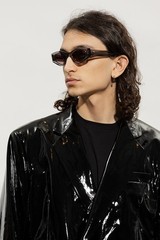 Valentino Men Sunglasses Translucent Grey Rose Irregular V-TRE VLS-101C-51 NEW