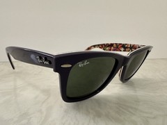 Ray Ban Wayfarer Sunglasses RB 2140 1020 Purple Floral Prints Pattern