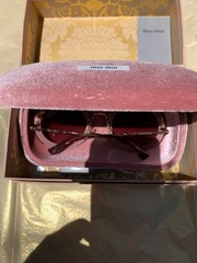 Miu Miu dusty rose/gold frame sunglasses, excellent condition, no scratches