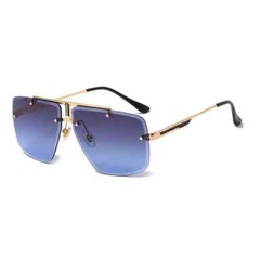 Men’s SUNGLASSES DESIGNER OVERSIZE SQUARE RETRO GOLD FRAME WOMEN STYLE SHADES