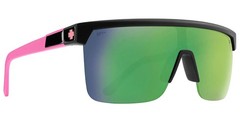 Spy Flynn 5050 Flat-Top Shield Sunglasses w/ Mirror Lens